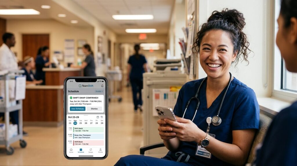 Close-up of a multiracial female nurse or healthcare worker